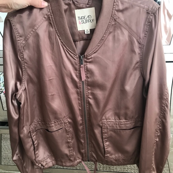 Blush/Muave light-weight bomber - Picture 2 of 5